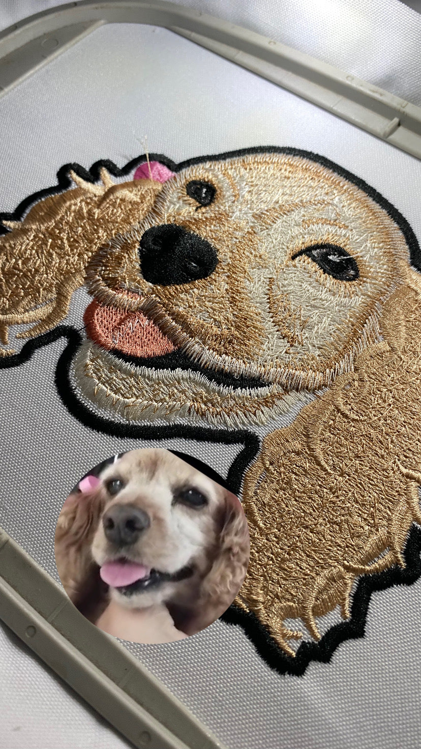 Bordado personalizado de tu mascota!