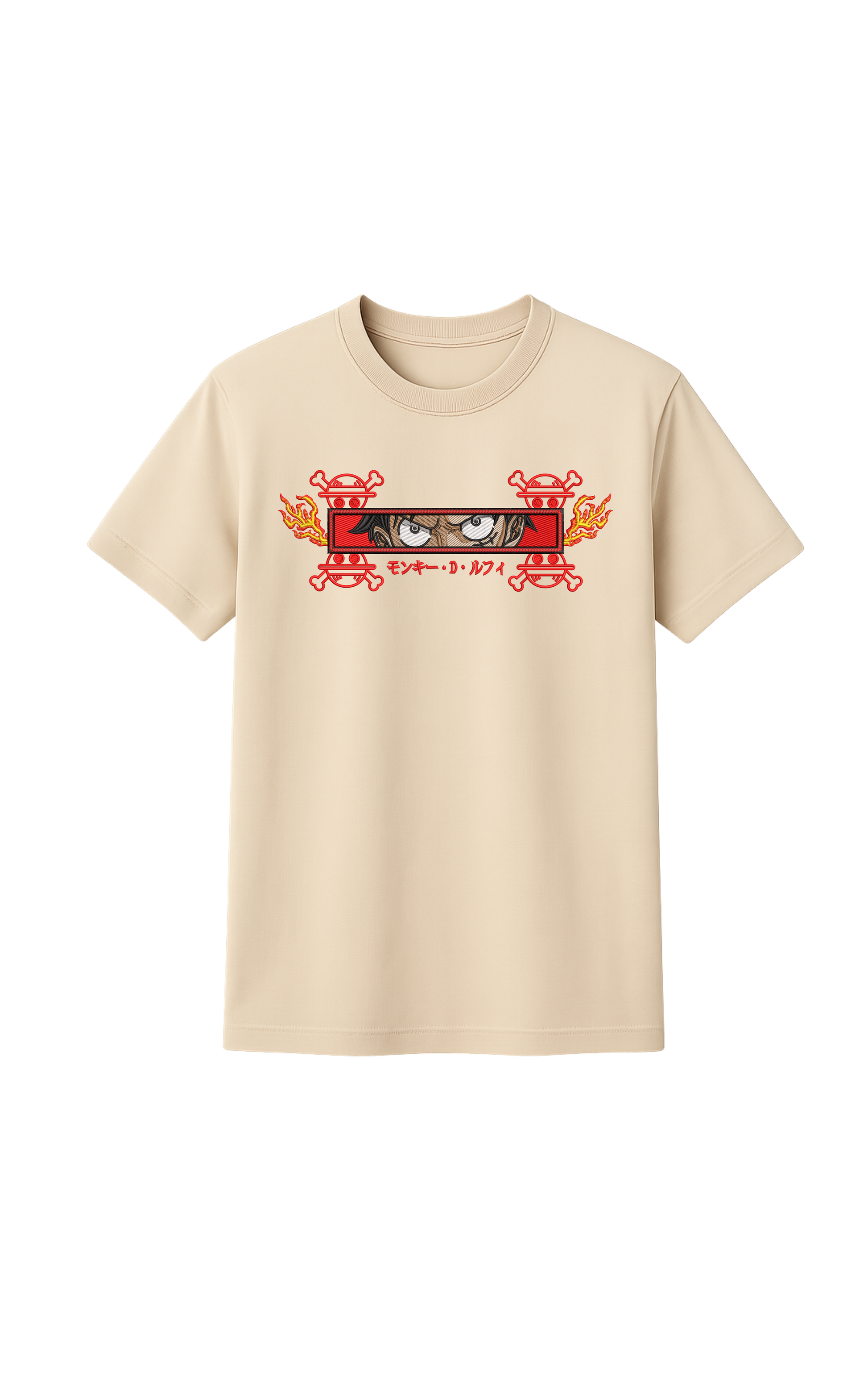 Luffy Fuego Rectangulo