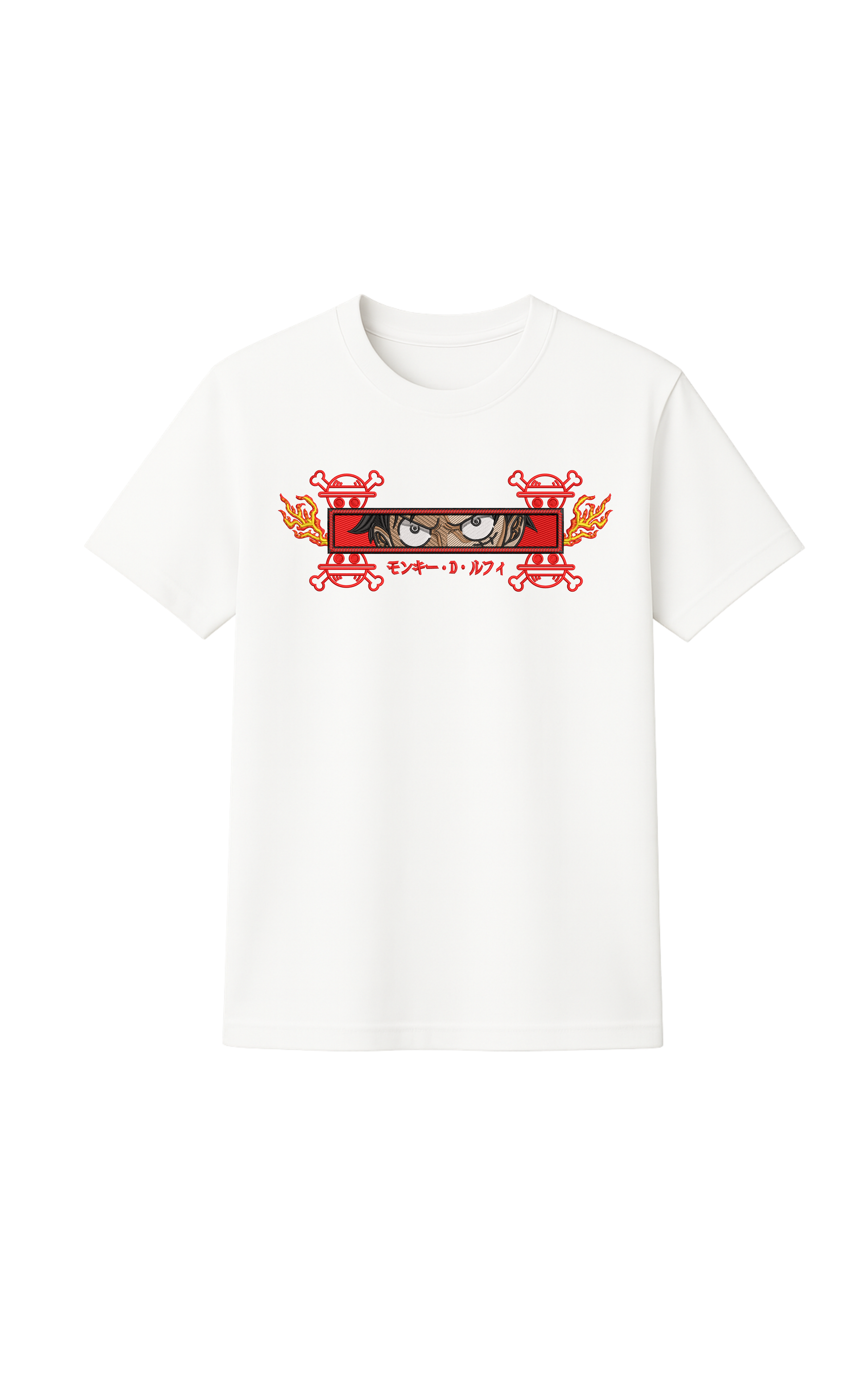 Luffy Fuego Rectangulo
