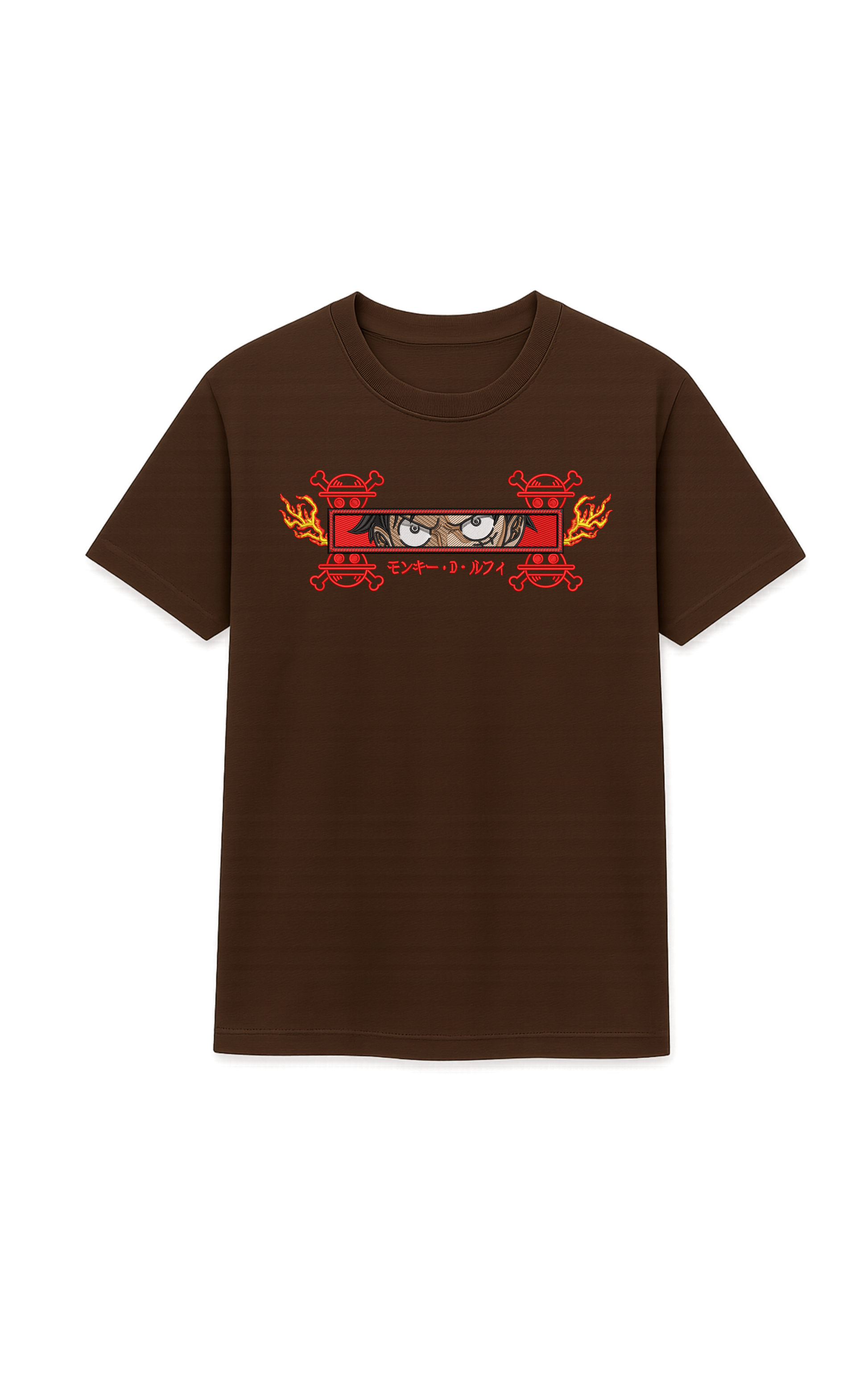 Luffy Fuego Rectangulo