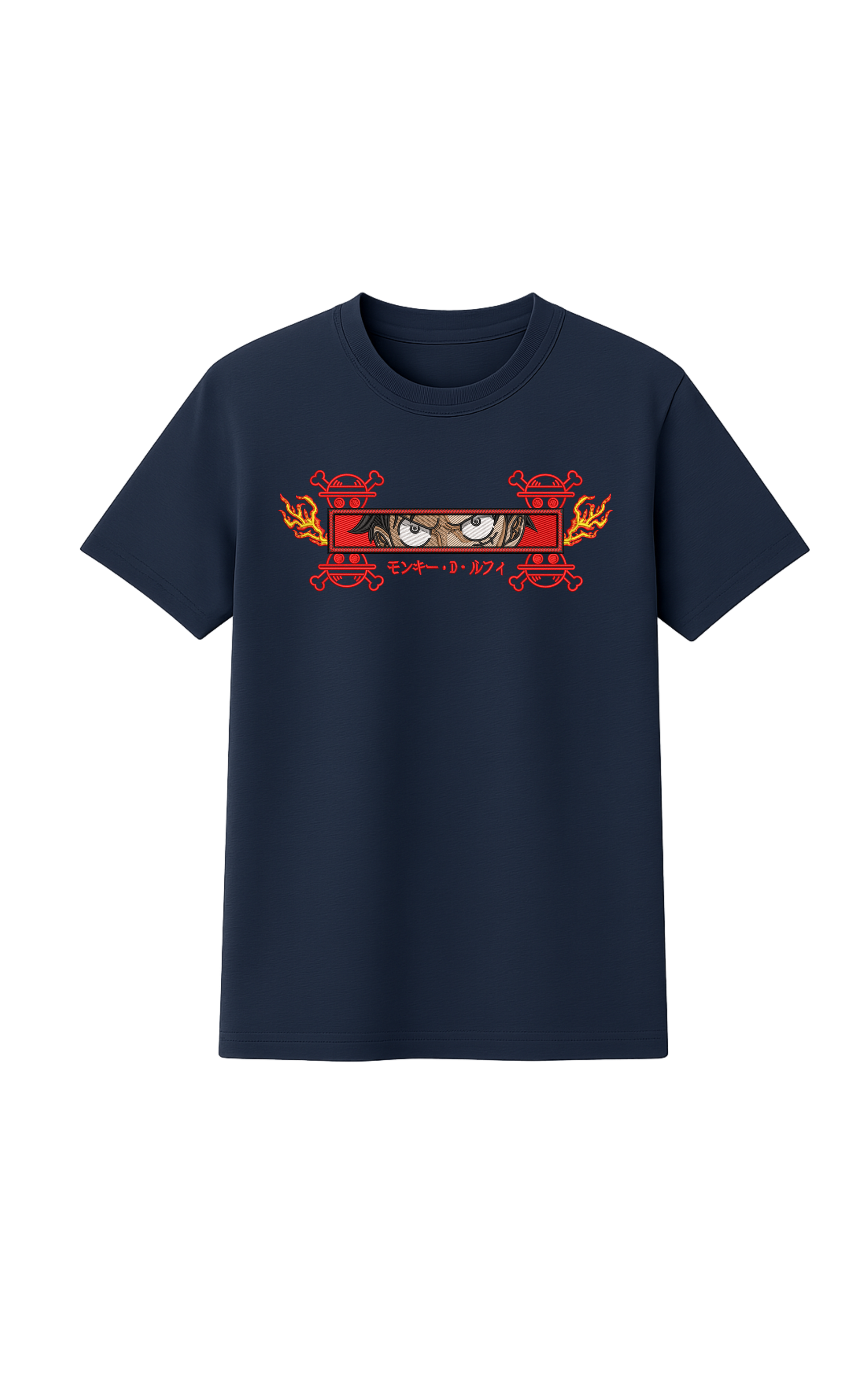 Luffy Fuego Rectangulo