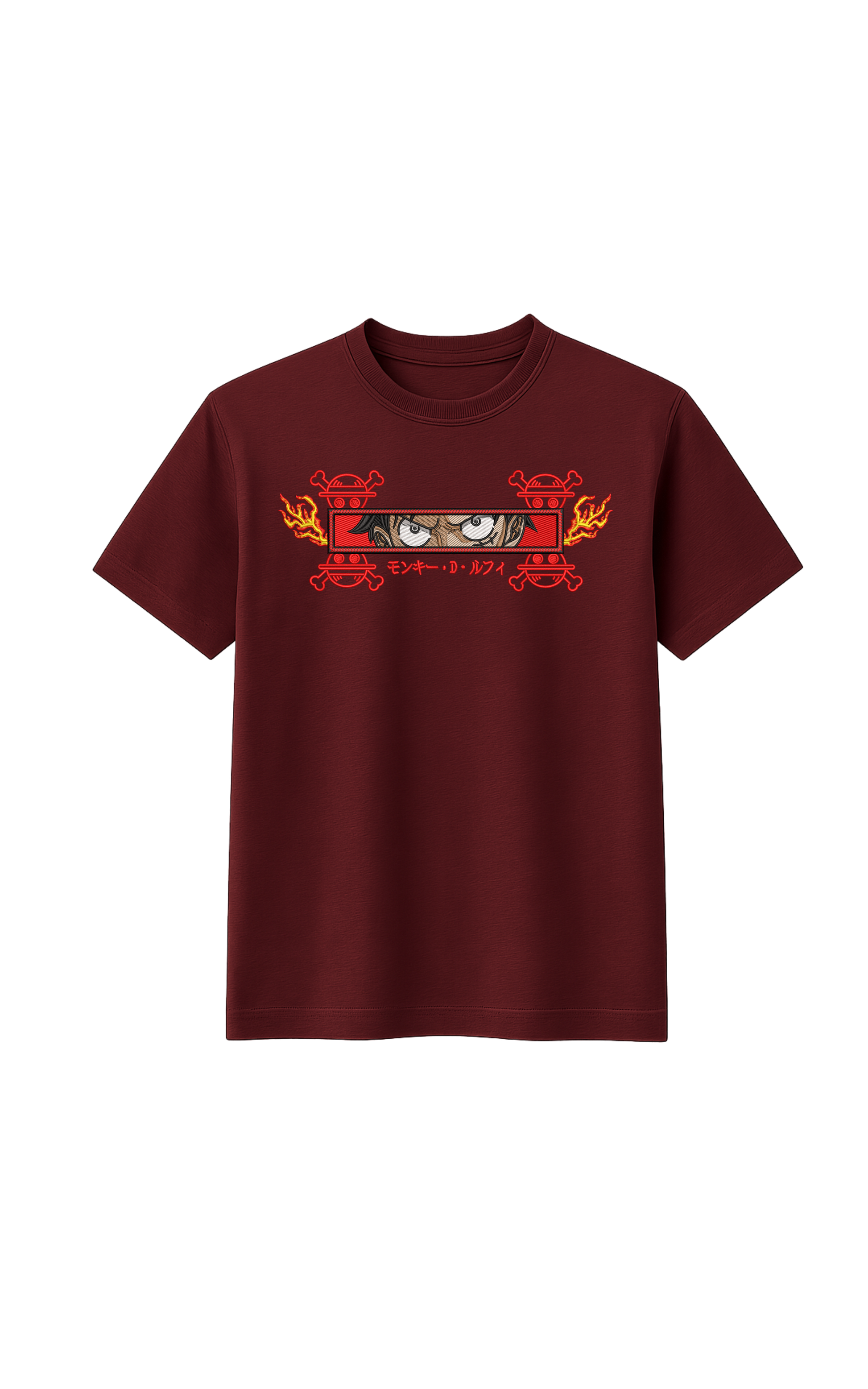 Luffy Fuego Rectangulo