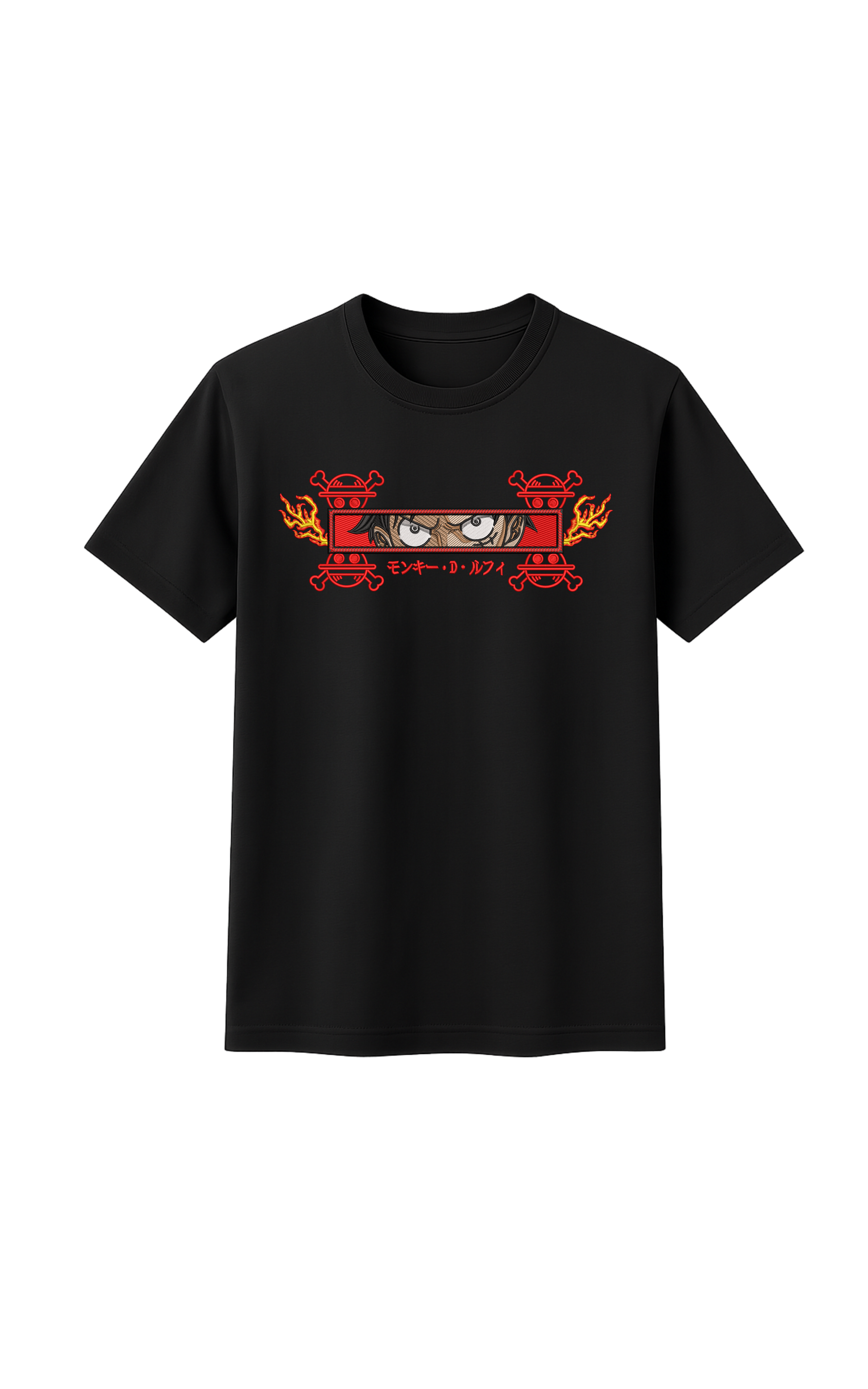 Luffy Fuego Rectangulo